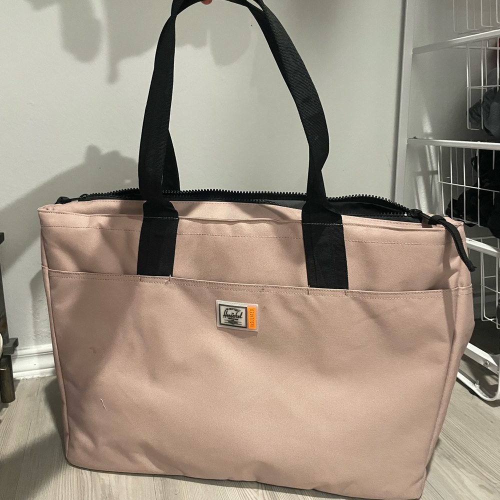 Herschel Alexander insulated large pink tote Bag